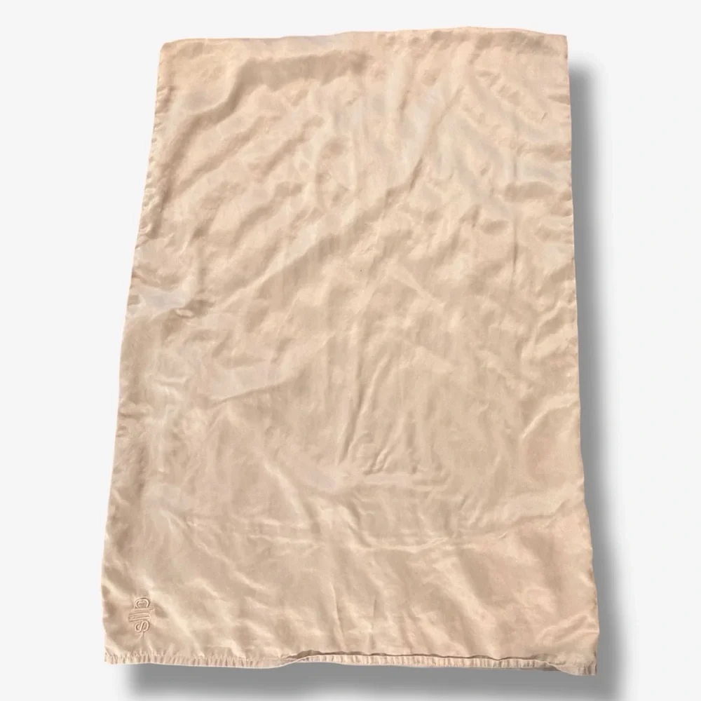 Slip Silk Pillowcase Tan Caramel Standard Envelope End